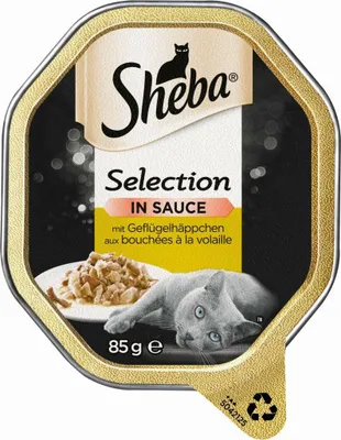 Zdjęcie produktu dla Miska Sheba Selection w sosie z kawałkami drobiu 85gx22