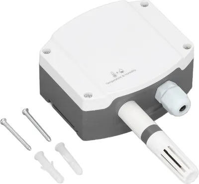Produktbild von Temperatur-Feuchtigkeitssensor zur Wandmontage, 420 mA, analoger Temperatur-Feuchtigkeitssender für den Garten
