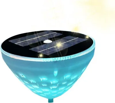 Productafbeelding van Drijvende Zwembadverlichting - Waterdichte Lampen - Feestelijke Sfeer - Automatisch Aan Uit - 14 x 14 x 12 cm