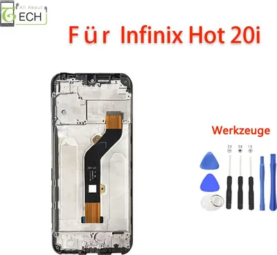 Produktbild von Für Infinix Hot 20i X665E LCD Display mit Rahmen Touchscreen Bildschirm