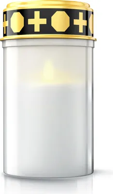 Zdjęcie produktu dla BEARWARE Znicz cmentarny LED, zasilany bateryjnie, znicz cmentarny, wodoodporny, IP44 (1 szt.), odporny na warunki atmosferyczne, realistyczny efekt migotania, lampion nagrobny