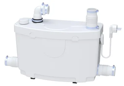Heftpumpe für Abwasser, 3 Eingänge, 400 W, leise, 42x18x32,1 cm