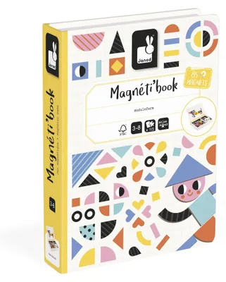 Imagen del producto de Janod Magnetibook: Juego educativo con piezas magnéticas modulares para niños