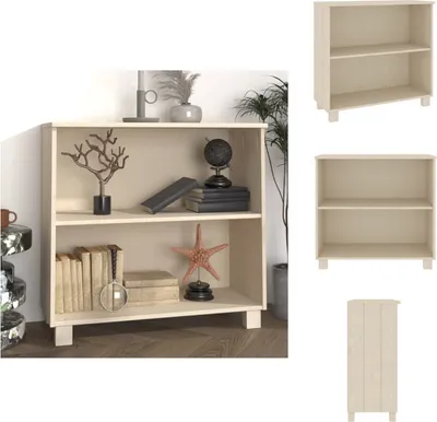 Zdjęcie produktu dla vidaXL Kredens HAMAR miodowy brąz 85x35x80 cm lita sosna - Kredensy