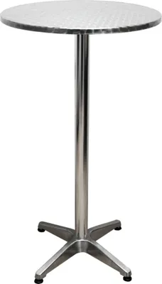 Produktbild von Stehtisch >Bistro< in silberfarben aus Aluminium, Edelstahl - 110cm (H)