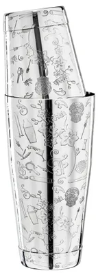 Image de Shaker cocktail - Collabo TIN oN TIN acier inoxydable - 28oz/18oz - avec gravure - Limited Edition
