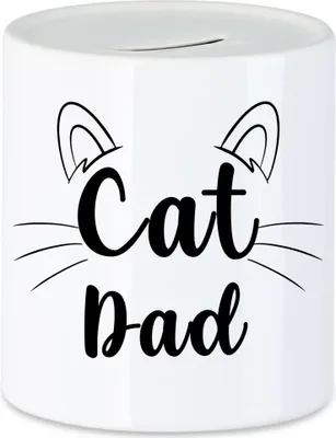 Produktbild von Cat Dad Spardose Katzen-Papa Geschenk Katzenliebhaber Katzenbesitzer Katzen Kätzchen
