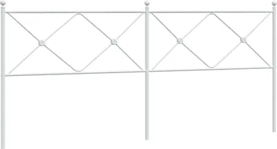 Produktbild von vidaXL Ersatz-Kopfteil Metall Weiß 200 cm