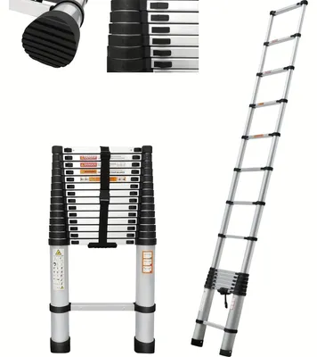 Image de Échelle pliante - Échelle télescopique - Échelle extensible - Échelle pliante - Échelle en aluminium