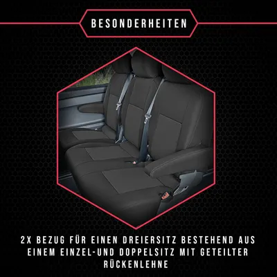 Immagine prodotto di Coprisedili auto personalizzati per Mercedes Vito III W447 a partire da 14 coprisedili a 9 posti