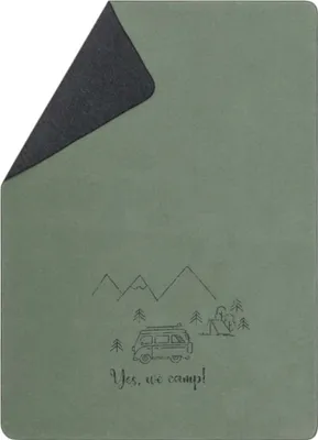 Produktbild von David Fussenegger Wohndecke Silvretta 'Yes, we camp' 140 x 200 cm Efeu - Grün