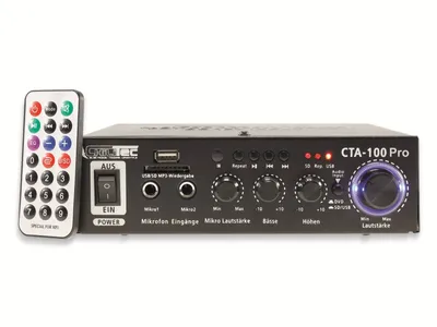 Produktbild von CHILITEC Mini-HiFi-Verstärker CTA-100 pro, USB, Fernbedienung, Bluetooth