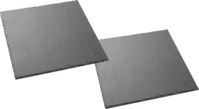 Produktbild von Schieferplatten 25 x 25cm - 2er Set quadratisch