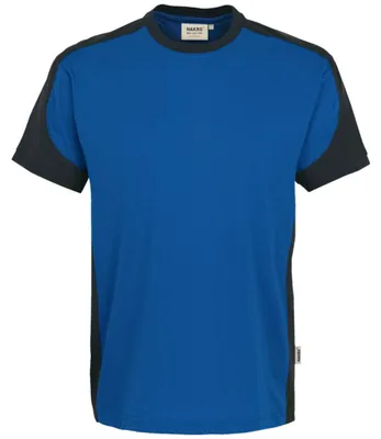 Produktbild von Hakro T-Shirt-Contrast Performance - Royal/Anthrazit - Größe 5Xl