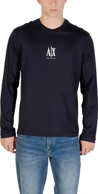 Image de Armani Exchange Xm000364_af12308 T-shirt manches longues Bleu M Homme Bleu M