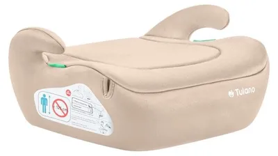 Image de Tulano Cabby 20 - Rehausseur pour voiture, siège enfant i-Size R129, 125-150 cm, beige, avec porte-gobelet, installation universelle, 1,2 kg, ECE