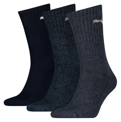 Obrázok produktu pre Puma športové ponožky Regular Crew, balenie 3 kusy, farba: denim. Veľkosť: 39-42