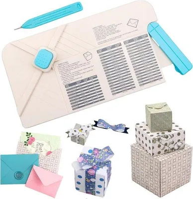 Produktbild von Famanu Papierschneider 3-in-1 - Papierfalten und Kartenherstellung - 35 x 18,8 cm - Weiß