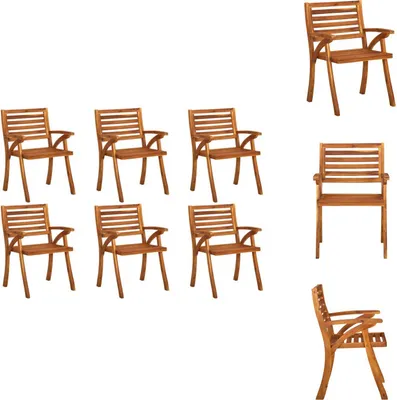 Immagine prodotto di vidaXL Sedie da giardino 6 pz. Legno massiccio di acacia - sedie da giardino