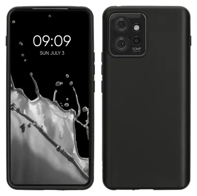 Produktbild von kwmobile Handyhülle für Motorola ThinkPhone Hülle - TPU Case - Kabelloses Laden - Schutzhülle Cover in Schwarz matt
