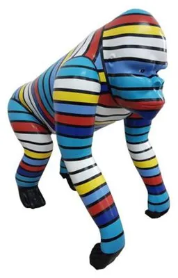 Image de Figure abstraite Statue Design Sculpture Deco Gorille Jardin Statues Décoration
