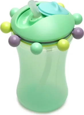 Produktbild von Melii Becher mit Strohhalm und Zähler 340 ml mintgrün