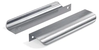 Produktbild von 5 Stück Versteckte Schrankgriffe 128mm Möbelgriffe Silber für Innentüren und Küchenschränke aus Aluminium