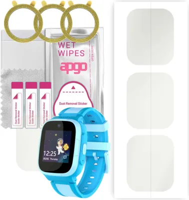 Produktbild von apgo 3 Stück Schutzfolie, Matt, kompatibel mit myPhone CareWatch Kid LTE Smartwatch, Hydrogel Displayschutzfolie mit Positionierhilfe, Displayfolie, robust und kratzfest