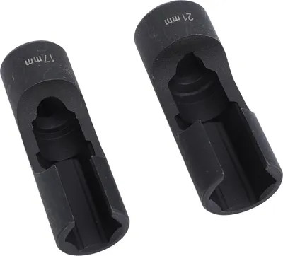 Obrázek produktu pro 2 ks 1/2palcová sada klíčů na matice vstřikovačů Klíč na matice z chromované oceli pro ohnuté potrubí EGT snímače Termo spínače 17 mm + 21 mm