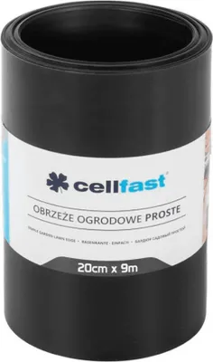 Produktbild von Rasenkante Palisade glatt schwarz 20cm x 9Meter
