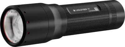 Produktbild von Ledlenser P7 Taschenlampe Schwarz, bis 750 Lumen, bis 400m Leuchtweite, IP54, bis 30 Std Laufzeit, Batterie inkl.