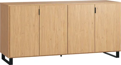 Produktbild von Kommode Patitas 04, Farbe: Eiche - Abmessungen: 78 x 160 x 47 cm (H x B x T)