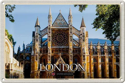 Produktbild von Blechschild Städte Westminster Abbey London UK 30x20cm