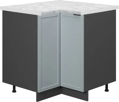 Image de Meuble d'angle Vicco Fame-Line Bleu clair-gris 80.5cm , PT Marbre, Model 50677