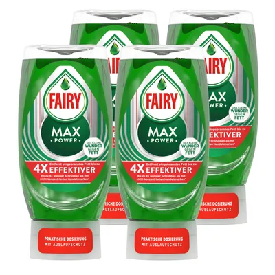 Produktbild von Fairy Spülmittel Max Power 370ml - Wunder gegen Fett (4er Pack)
