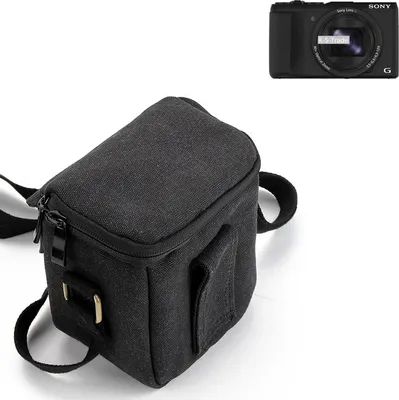 Produktbild von K-S-Trade Umhängetasche kompatibel mit Sony Cyber-shot DSC-HX60V Schulter Tasche Tragetasche Kameratasche Fototasche schwarz Schutzhülle