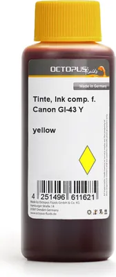 Immagine prodotto di Cartuccia di ricarica per Canon GI-43 Y Pixma G 540, G 640 MegaTank giallo 100 ml