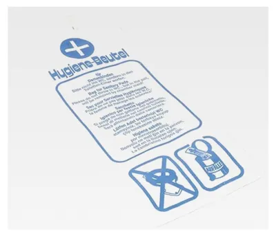 Produktbild von Hygienebeutel aus Papier, weiß, 1000 Stück