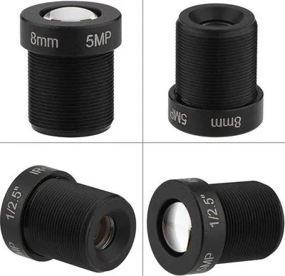 Immagine prodotto di Obiettivi per telecamere IP da 8 mm ad alta risoluzione da 5 megapixel per telecamere di sorveglianza con visione notturna.
