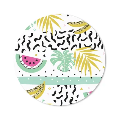Produktbild von MuchoWow® Mauspad Mousepad Sommer - Obst - Muster 20x20 cm - Mousepads - Maus Mat - Pad - Mausunterlage - Schreibtischmatte