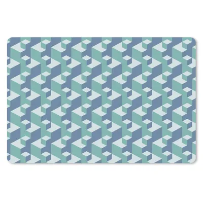Produktbild von MuchoWow® Schreibtischunterlage Muster - Würfel - 3D 60x40 cm - XXL Mauspad - Großes Mauspad
