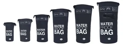 Produktbild von DonDon wasserdichter Outdoor Dry Bag Trockentasche mit Riemen - schwarz 15 Liter