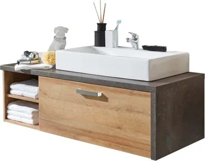Produktbild von Unterbau Waschbecken 123x39x53cm Edelstahl