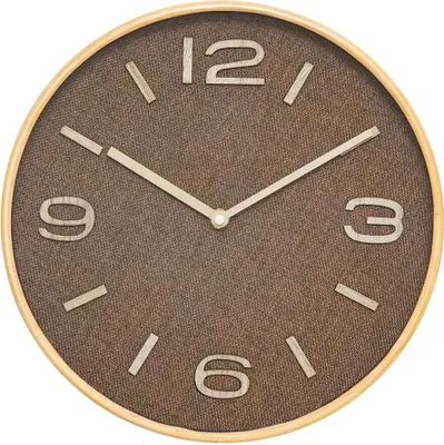 Obrázok produktu pre Nástenné hodiny Eazy Living Ø 30 cm Clairene Brown