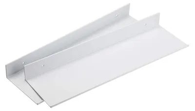 Produktbild von Solidchoice – Set aus 2 wandmontierten, schwebenden Regalböden aus Aluminium
