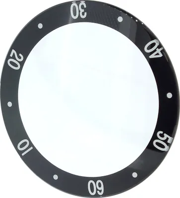 Produktbild von Festina > Uhrenglas Mineral rund schwarzer Rand F16530/2 F16530