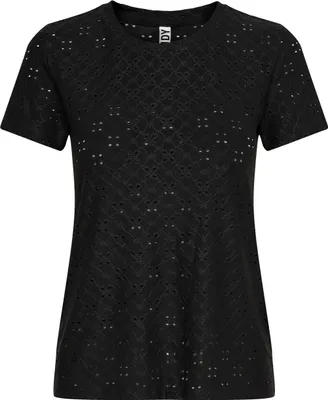 Produktbild von ONLY 15158450, Top (Kleidung), Erwachsener, Weiblich, Schwarz, L, Runder Halsausschnitt