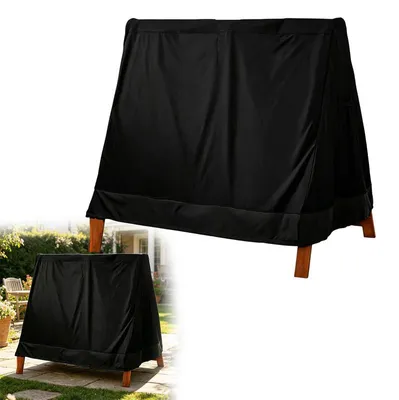 Produktbild von Hollywoodschaukel Abdeckung 216x140x170cm – 3 Sitzer, UV-Schutz, winddicht | Ösen & Kordelzug für Gartenschaukel