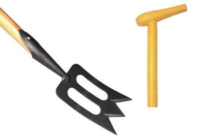 Productafbeelding van De Wit Spork schoffel 10 cm met essenhouten steel van 170 cm