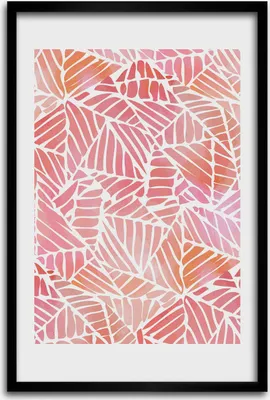 Produktbild von Bild - Bilderrahmen - 40 cm x 60 cm - MDF - Rahmen - Wandkunst - Abstraktes Muster